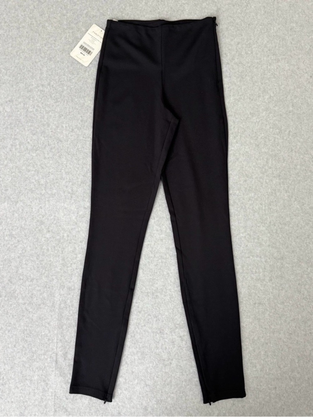 Fabletics Womens Ponte Skinny Zip Ankle Pants Size XS / 4 Tall Black Stretch NWT